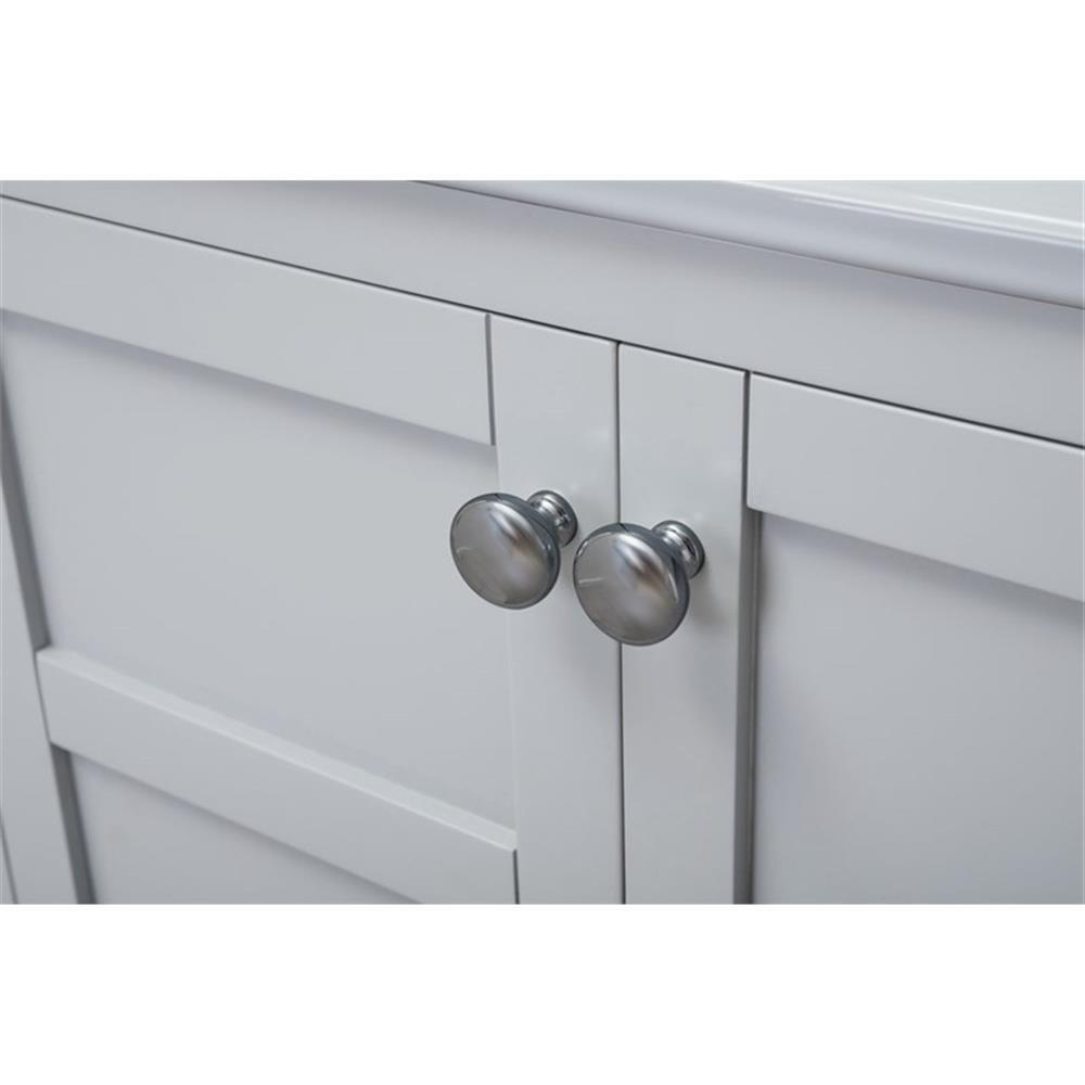 Elegant Decor Mason 24″ Solid Wood Single Bathroom Vanity in Gray