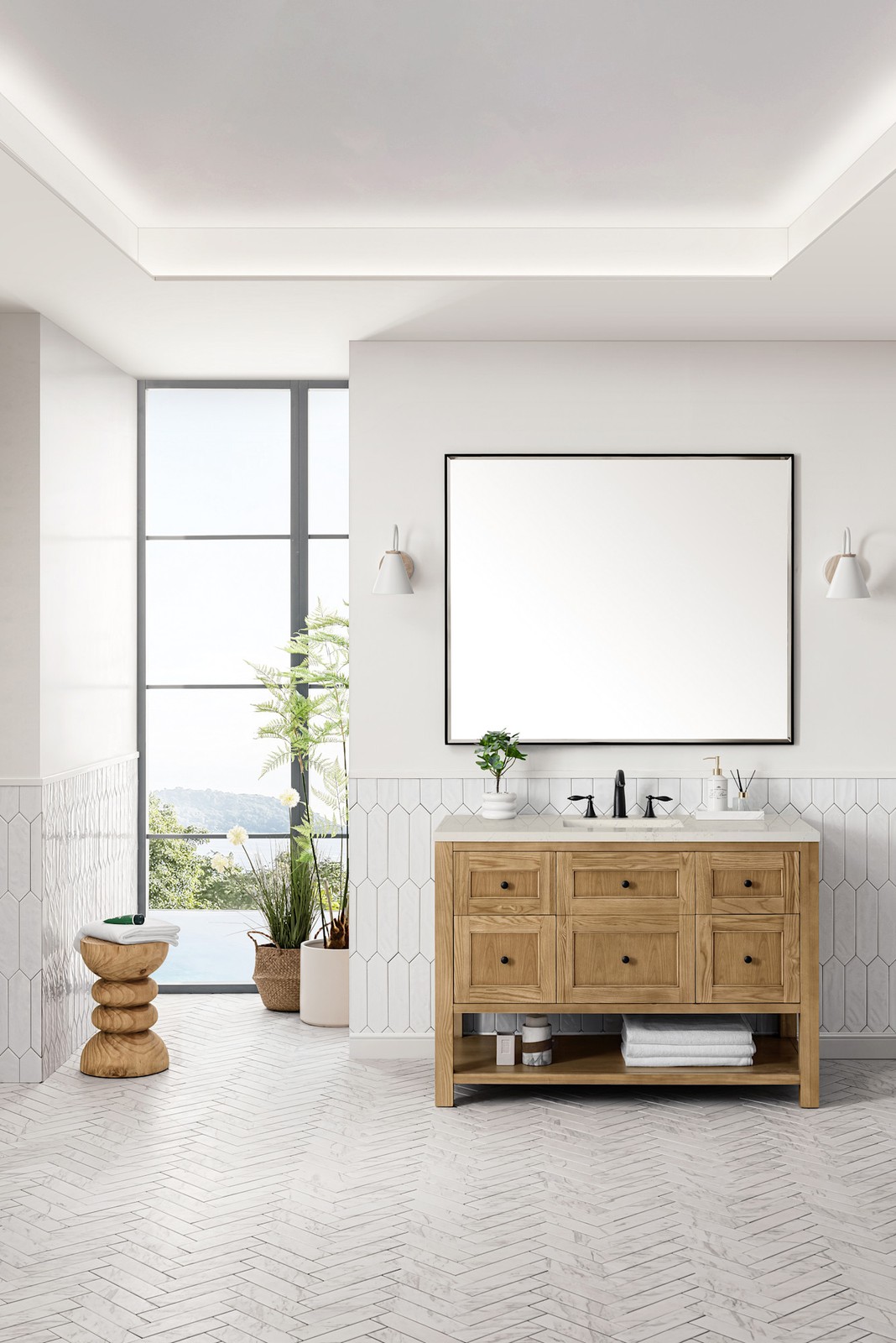 James Martin Vanities 330-V48-3SFR Breckenridge 48″ – Serenity Blue