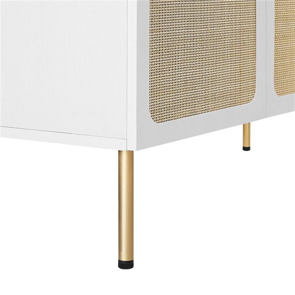 Pemberly Row 48″ Single Sink Wood & Metal Bathroom Vanity in White