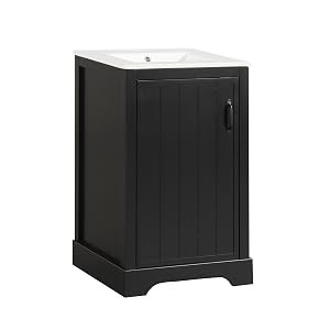 20 Inch Bathroom Vanities with Storage Cabinet Door Organizer, Undermount