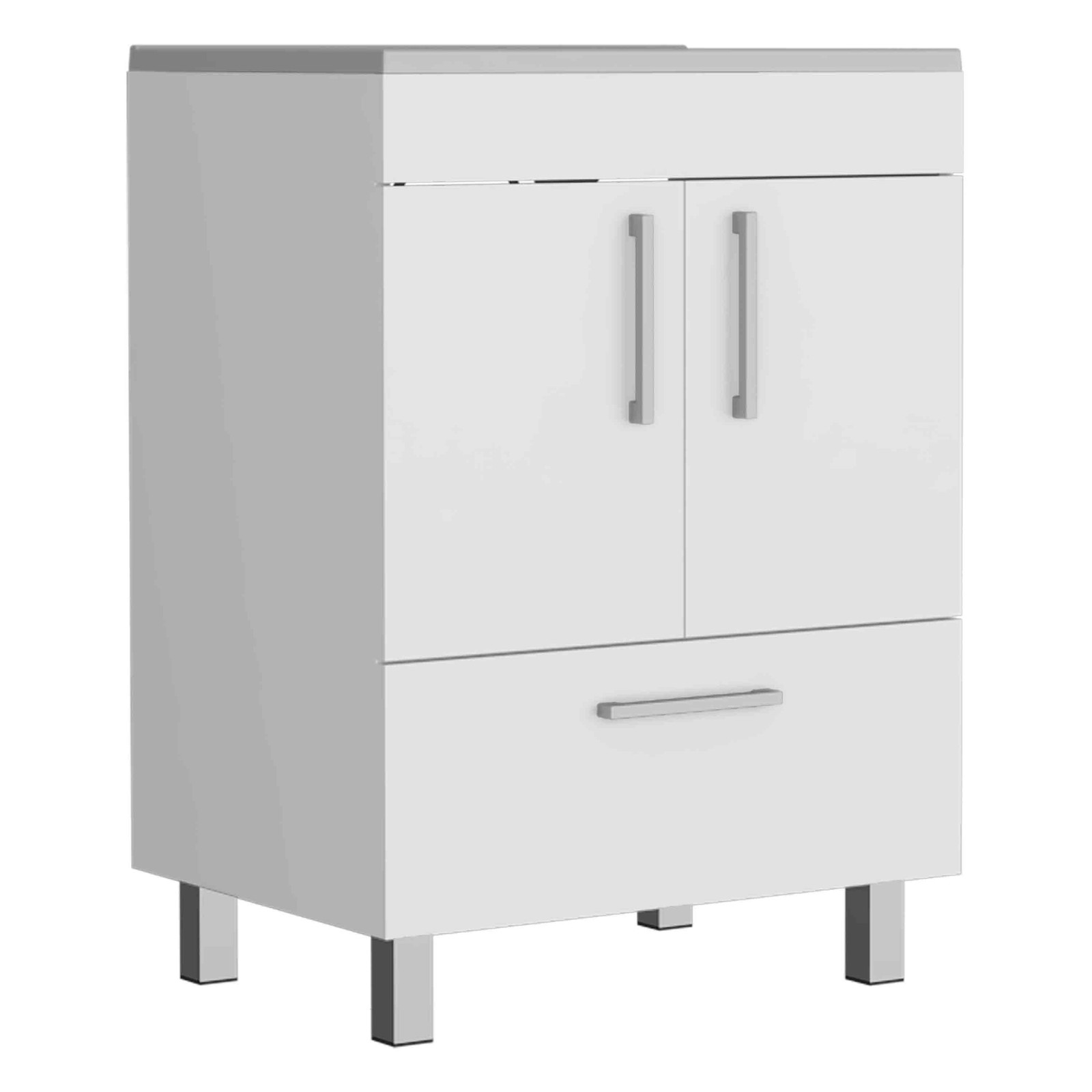Velloc Single Bathroom Vanity Cabinet with Drawer – White