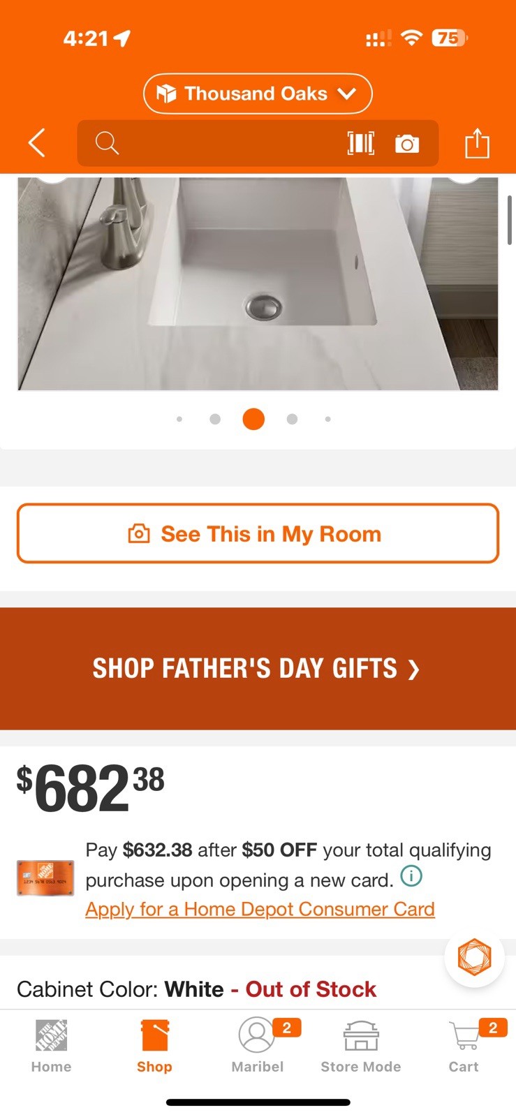 KOHLER Chesil 30″ White Wood Vanity w/ Sink Quartz Top Soft-Close Doors/Drawer