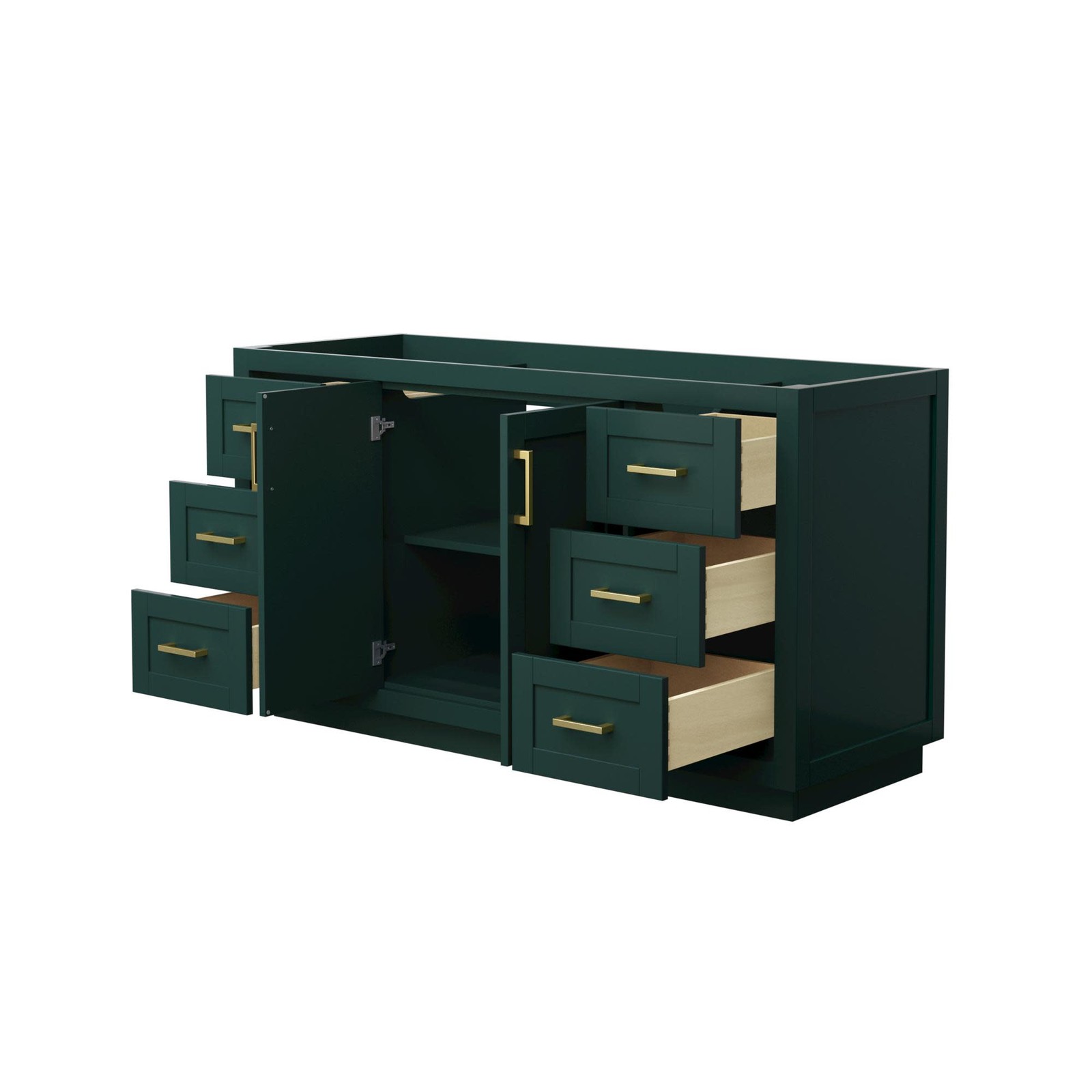 Wyndham Collection WCF2929-60S-CX-MXX Miranda 60″ Single – White / Brushed Gold