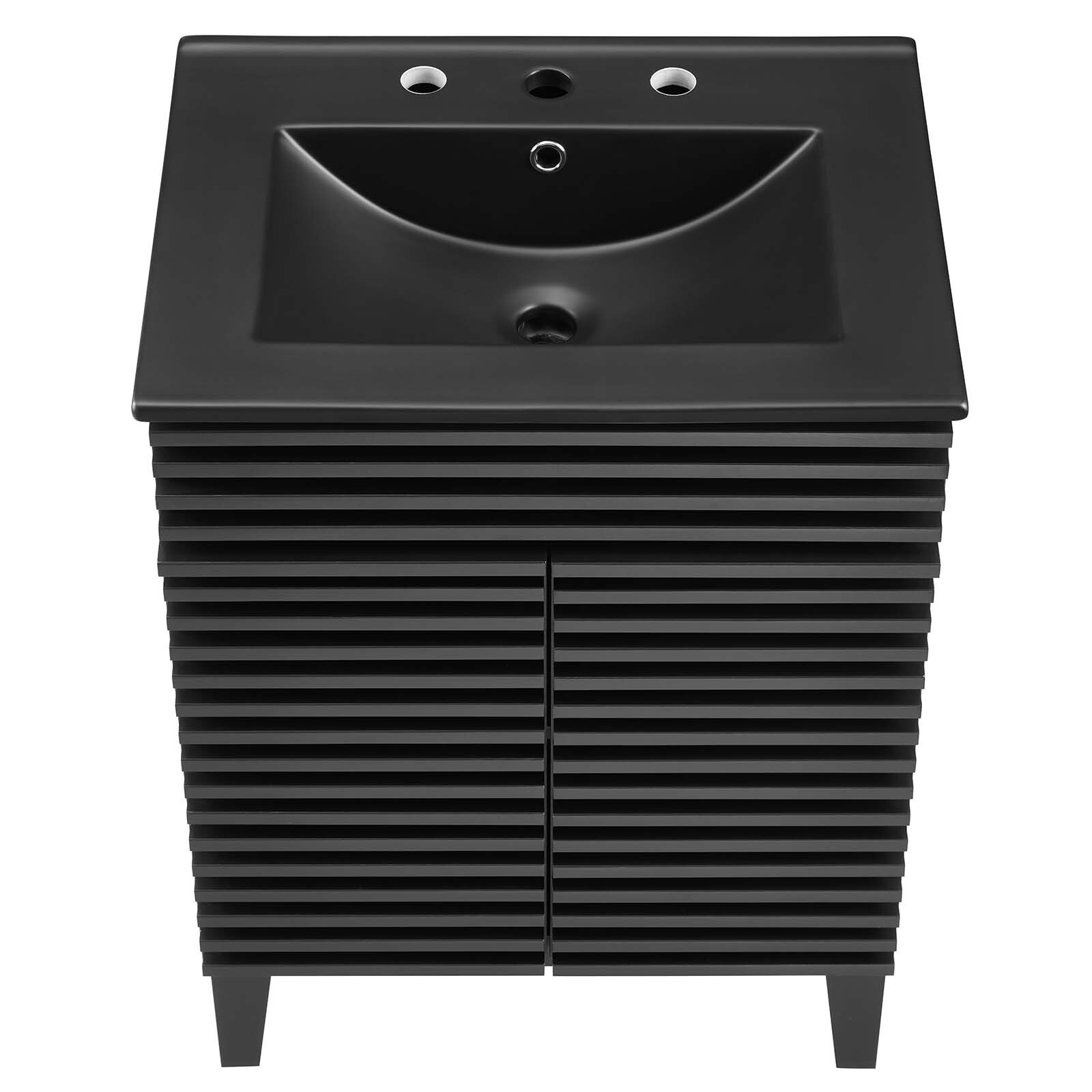 Modway Render 24″ Bathroom Vanity With Sink in Black Black