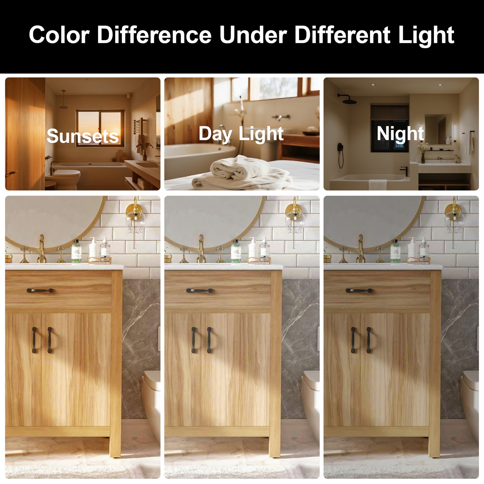 30″ Wood Bathroom Vanity with Solid Wood Frame, 2 Soft Close Doors,1 Flip Drawer