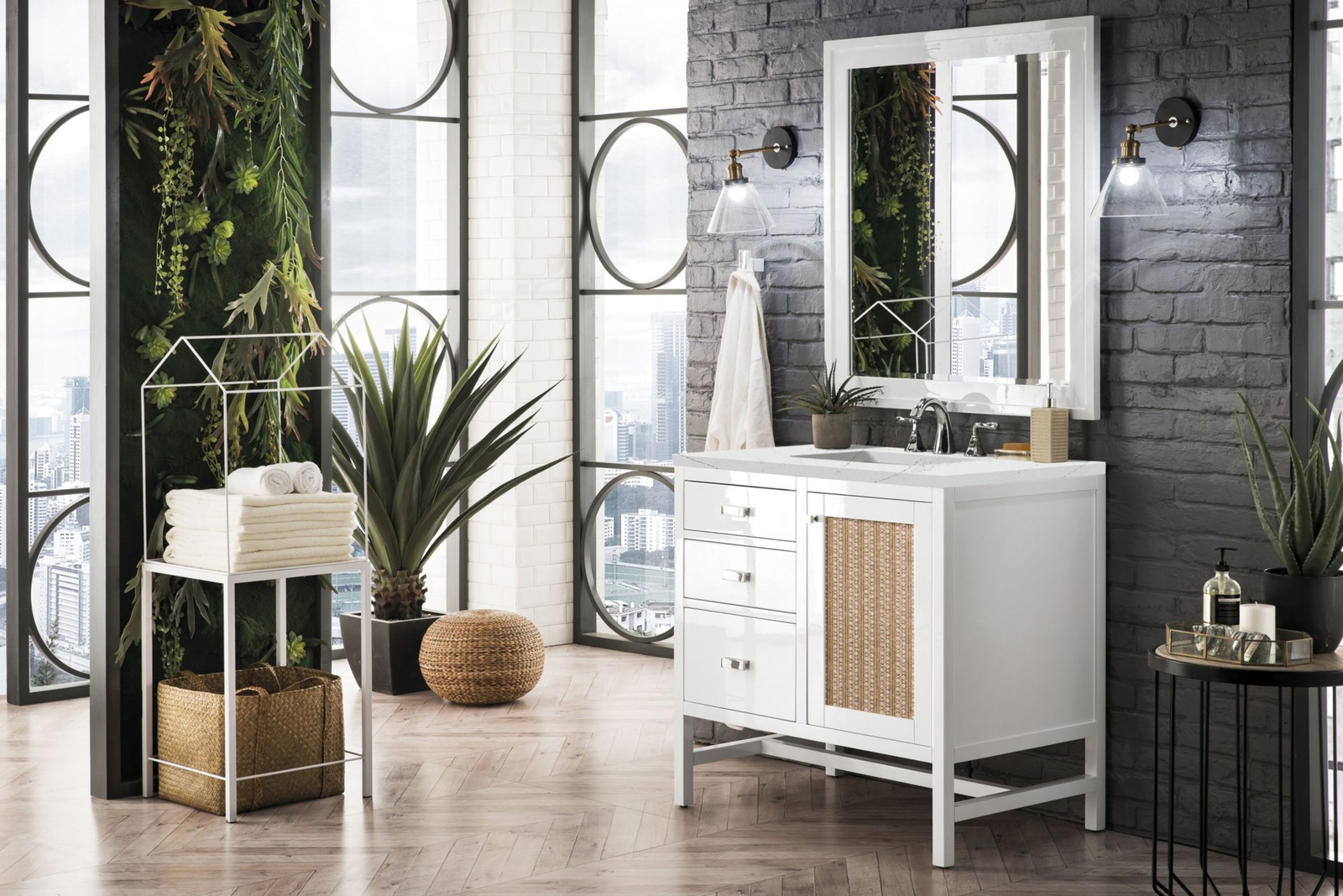 James Martin Vanities E444-V36-3ENC Addison 36″ – Mid Century Acacia