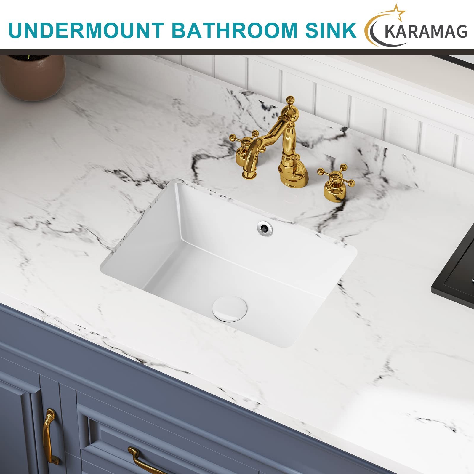 16 Inch Undermount Bathroom Sink Small Rectangle Undermount Sink White Ceramic U