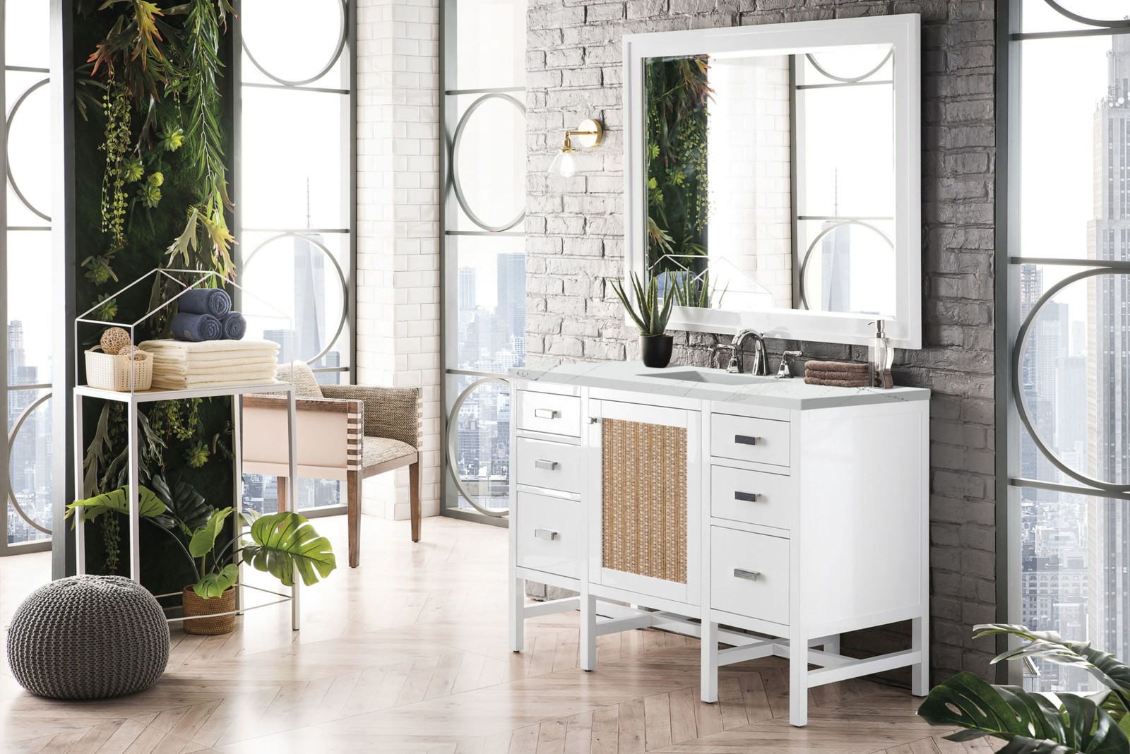 James Martin Vanities E444-V48-3ENC Addison 48″ – Mid Century Acacia
