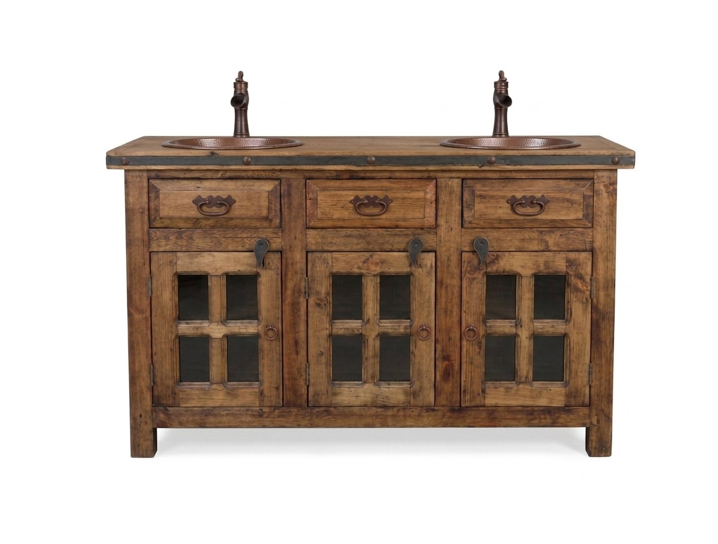 Abbot Rustic Medium Stain Bathroom Vanity