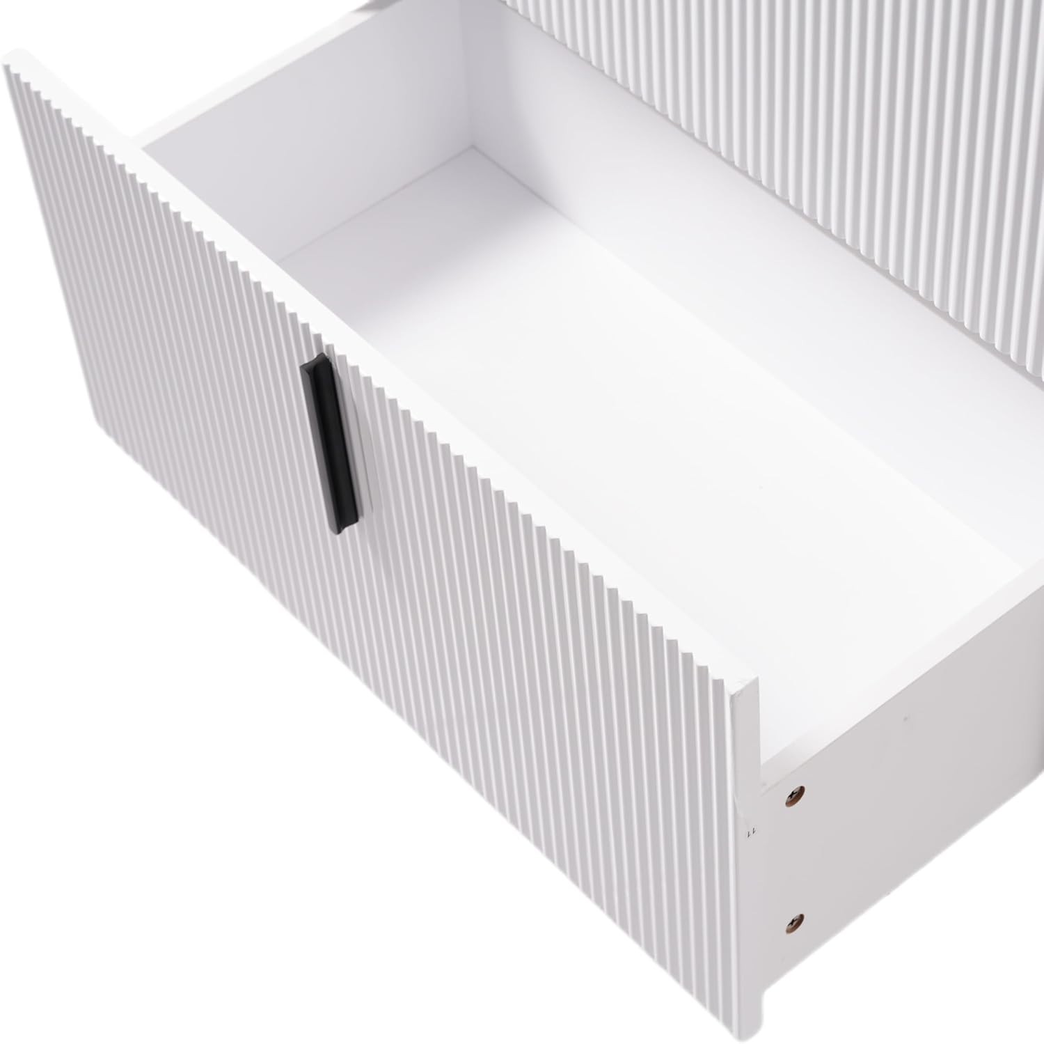 30 in.Bathroom Vanity with Fluted Design Vanity with Sink Suit For Any Bathroom