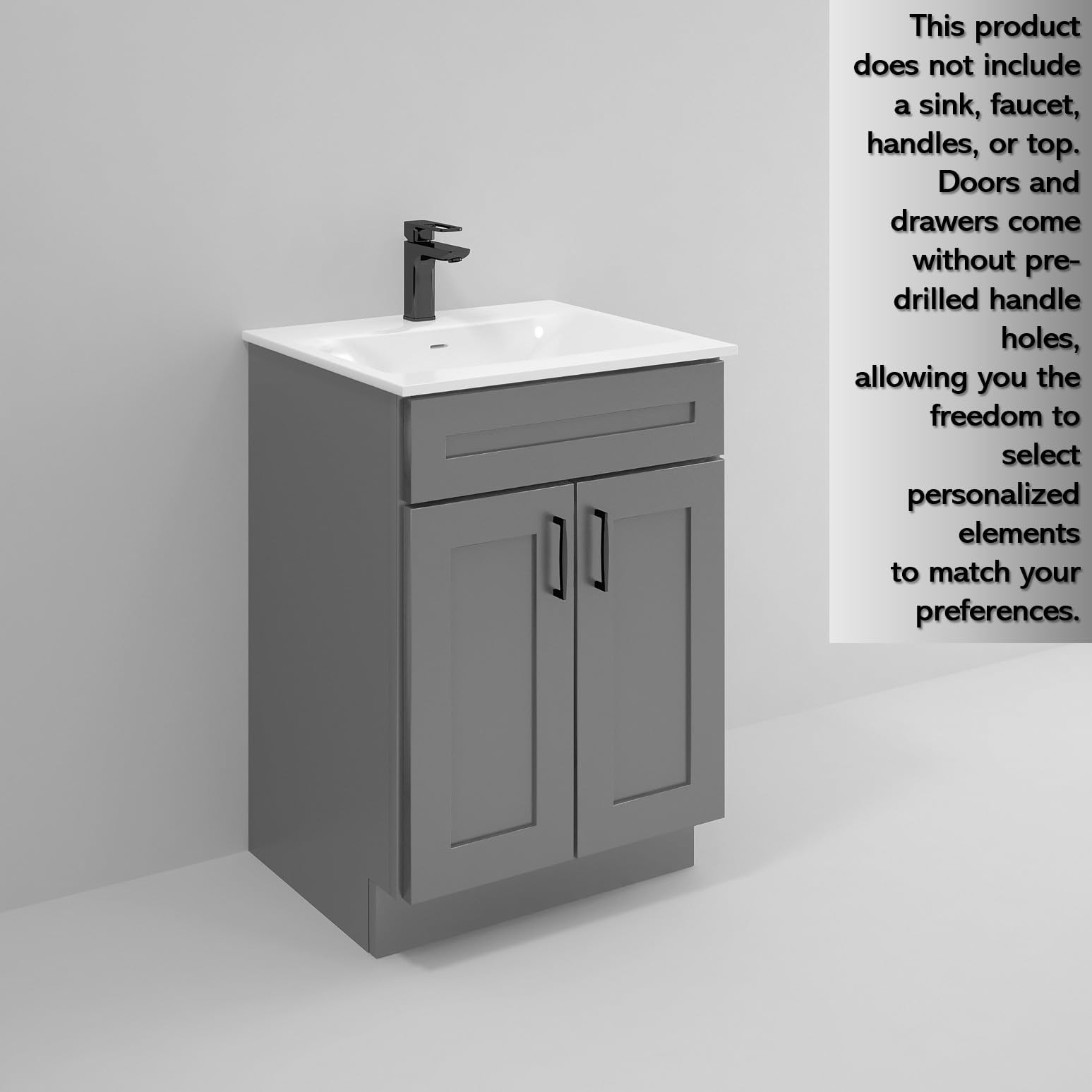 Bathroom Vanity Sink Base Ready-to-Assemble Bathroom Cabinet 24″/30’/36″ Widt…