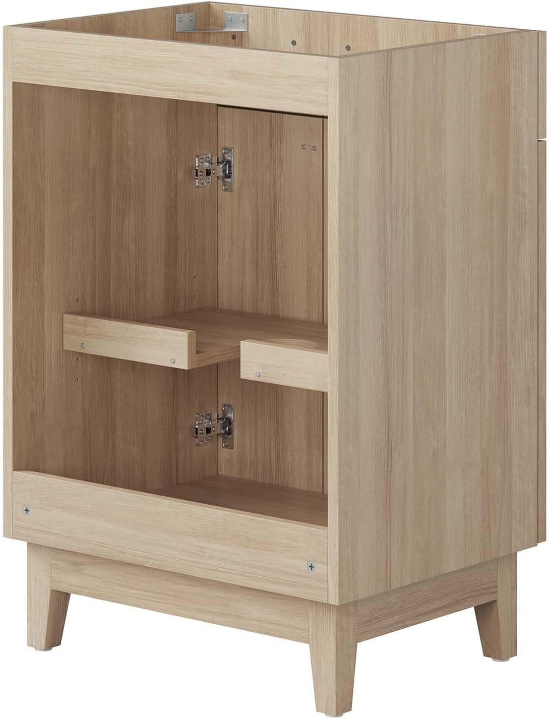 Miles 24” Oak Bathroom Vanity Cabinet – Sink Basin Not Included