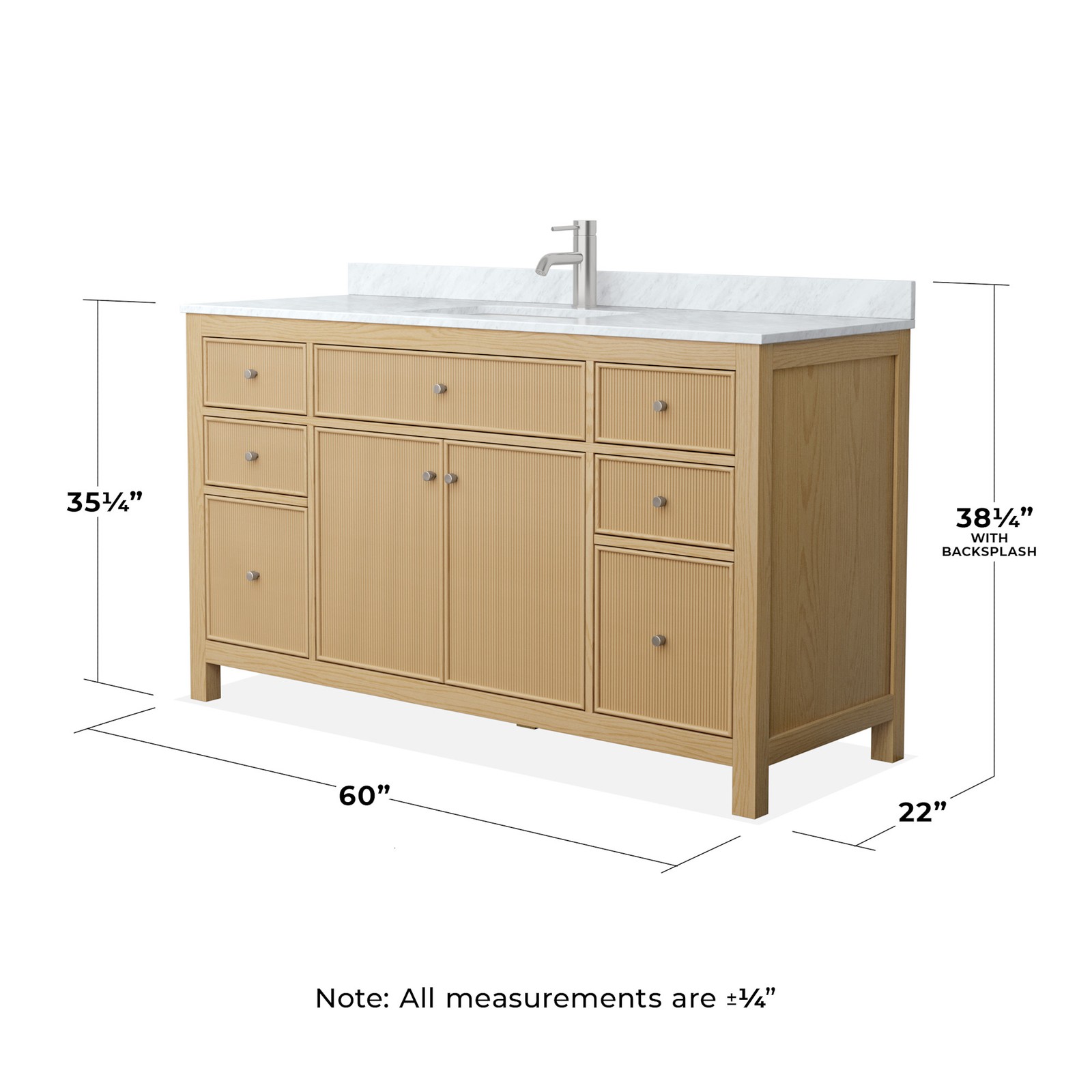 Wyndham Collection WCF9292-60S-CMUNSMXX Pendry 60″ – Tanned Oak / Brushed Nickel