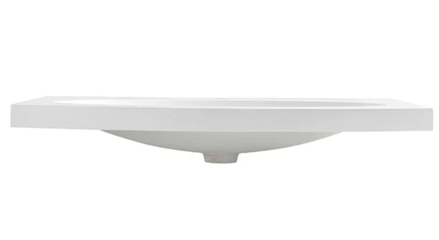 Fresca FVS5092 Energia 36″ Acrylic Drop In Vanity Top – White