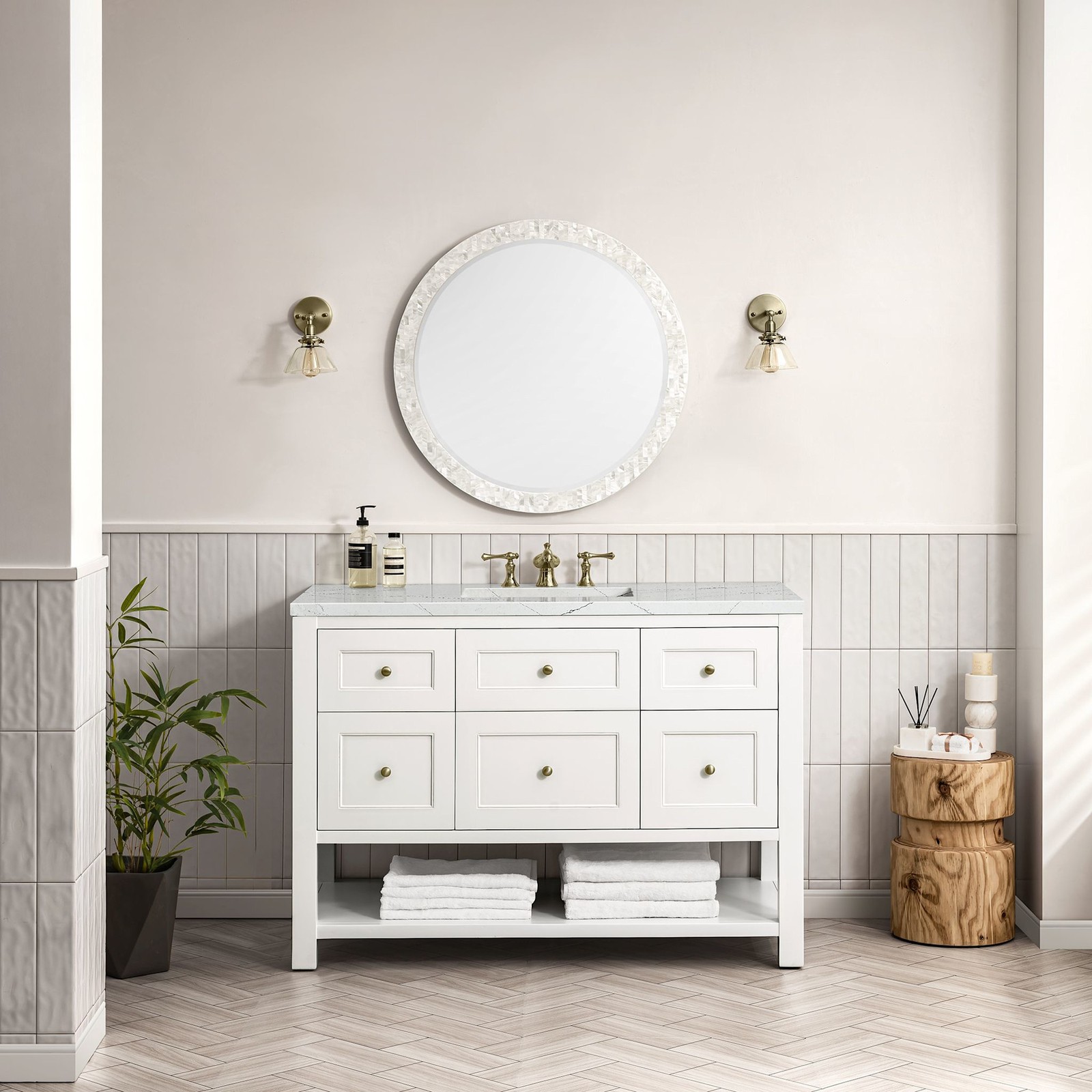 James Martin Vanities 330-V48-FENC Breckenridge 48″ – White