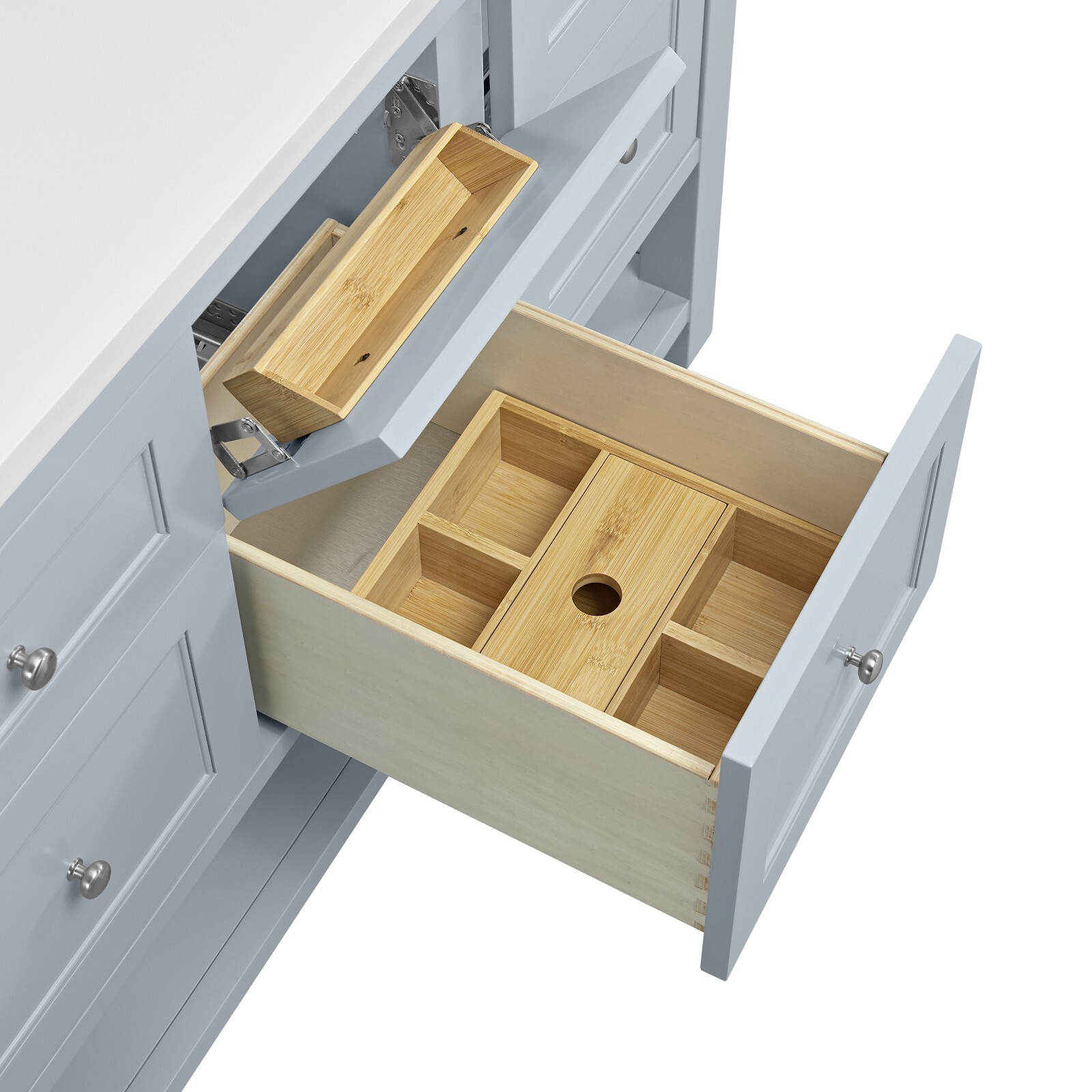 60in James Martin Breckenridge 330-V60S-SRB Single Vanity, Serenity Blue