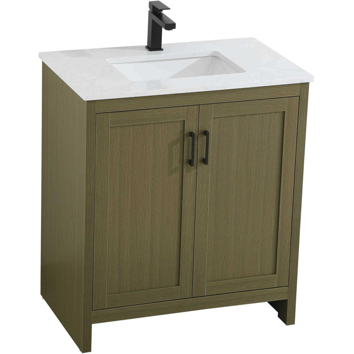 Elegant Lighting VF25130MCB Finnley Vanity Chestnut Brown