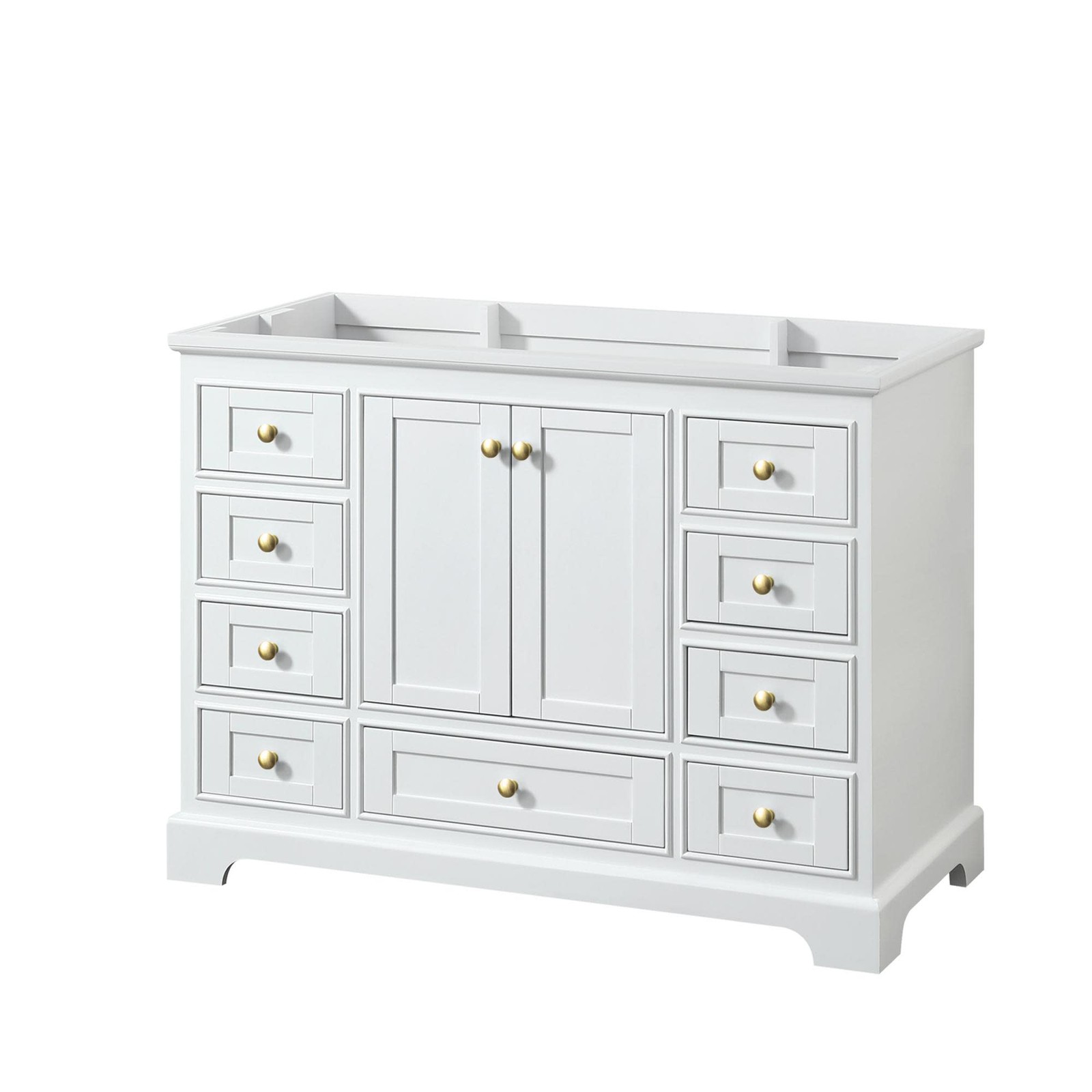 Wyndham Collection WCS202048SCXSXXMXX Deborah 47-1/4″ – White / Brushed Gold
