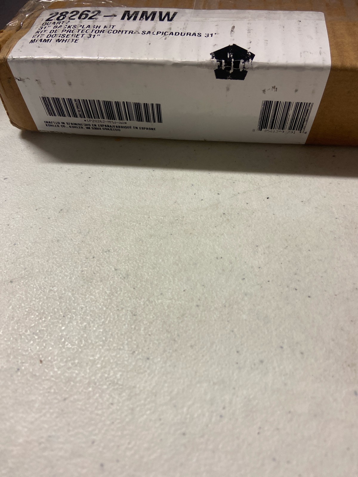 Kohler K-28262-MMW Silestone Quartz 31″ Vanity Top Backsplash – Miami White