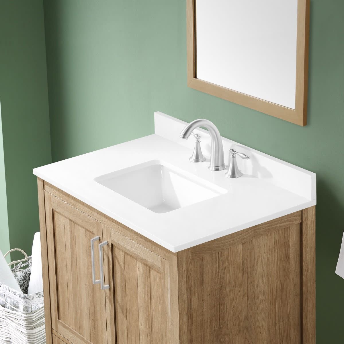 Ove Decors Kansas 36 Kansas 36″ – White Oak / Cultured Marble Top