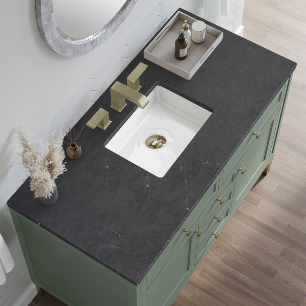 48″ James Martin Chicago 503-V48-SC-3CSP Vanity Cabinet Charcoal Soapstone Top