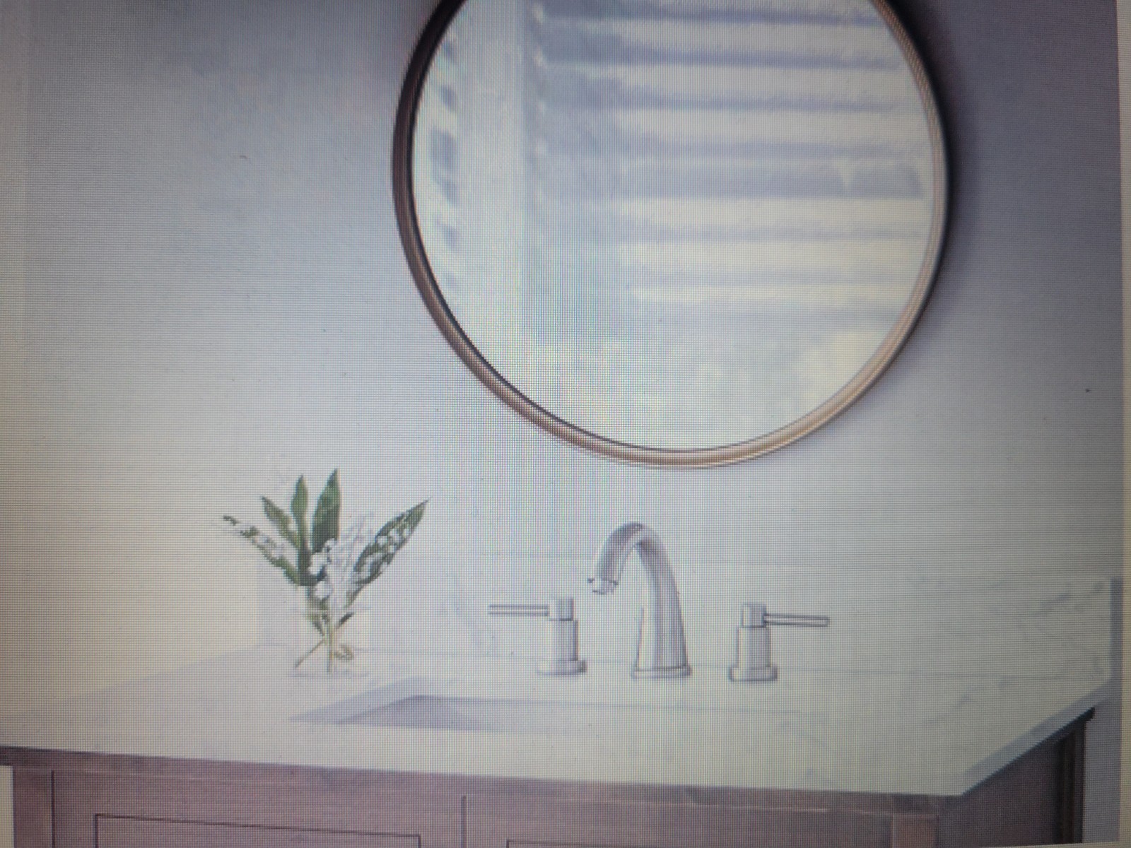 YASINU – 30 in. W x 4 in. H Cultured Marble Bathroom Vanity Top Backsplash WHITE