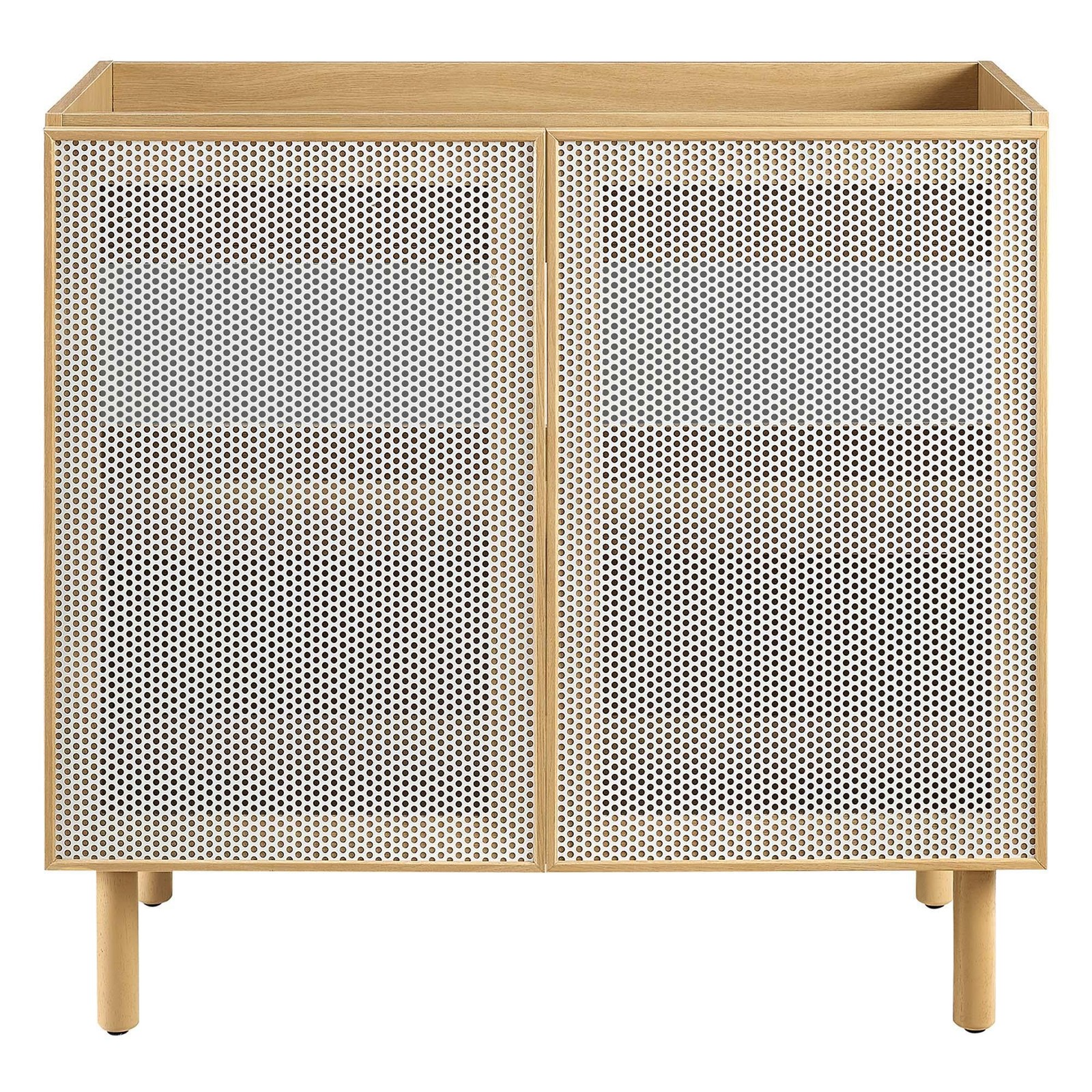 Calla 36″ Perforated Metal Bathroom Vanity Cabinet (Sink Basin Not Included)