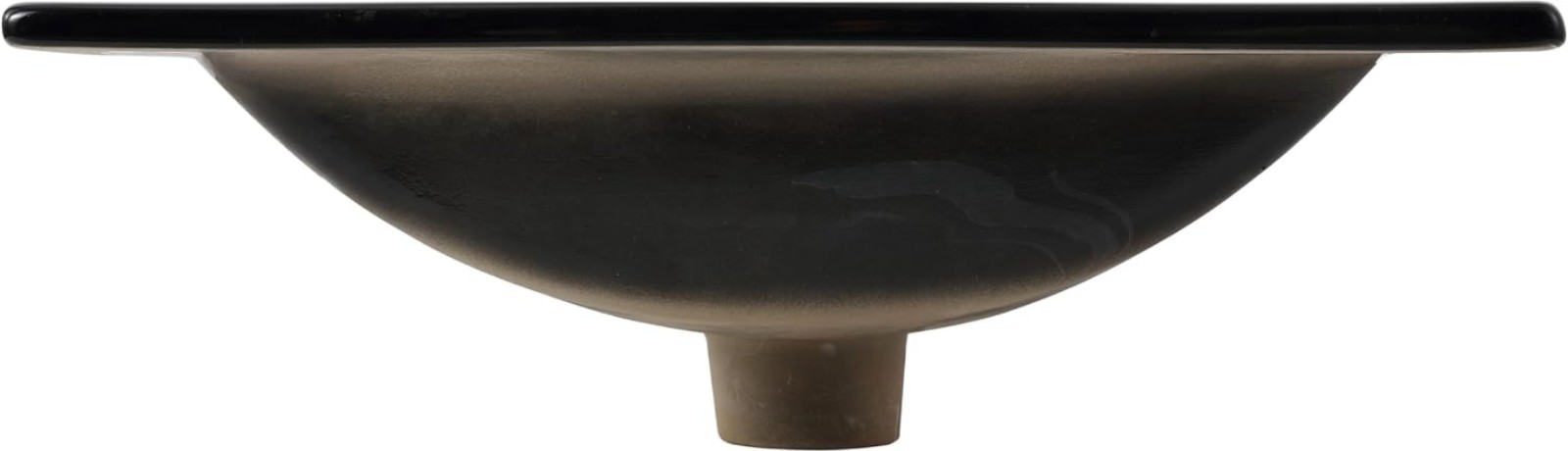 Elegant 20″ Rectangular Black Marble Ceramic Vanity Sink Top – Timeless Design