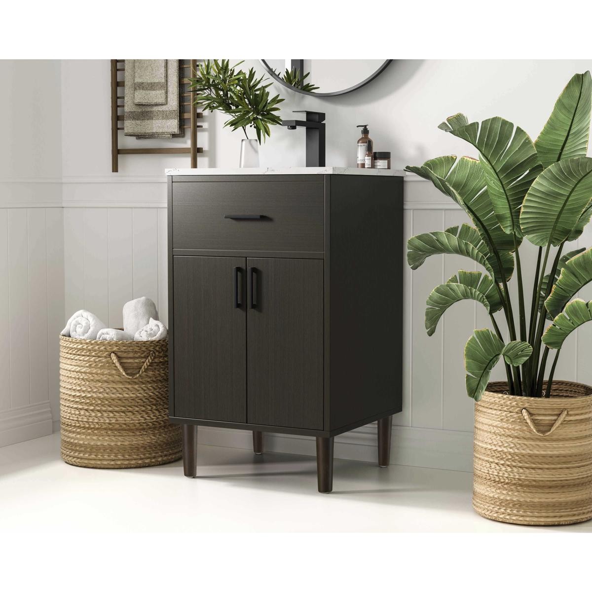Elegant Lighting VF25020MMB Chandler Vanity Mocha Brown