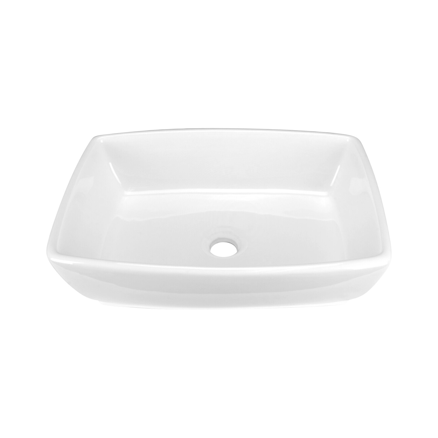 Tub Rectangular Vessel Bathroom Sink 18-3/4″ X 13-1/4″ X 5-1/2″ White Porcelain