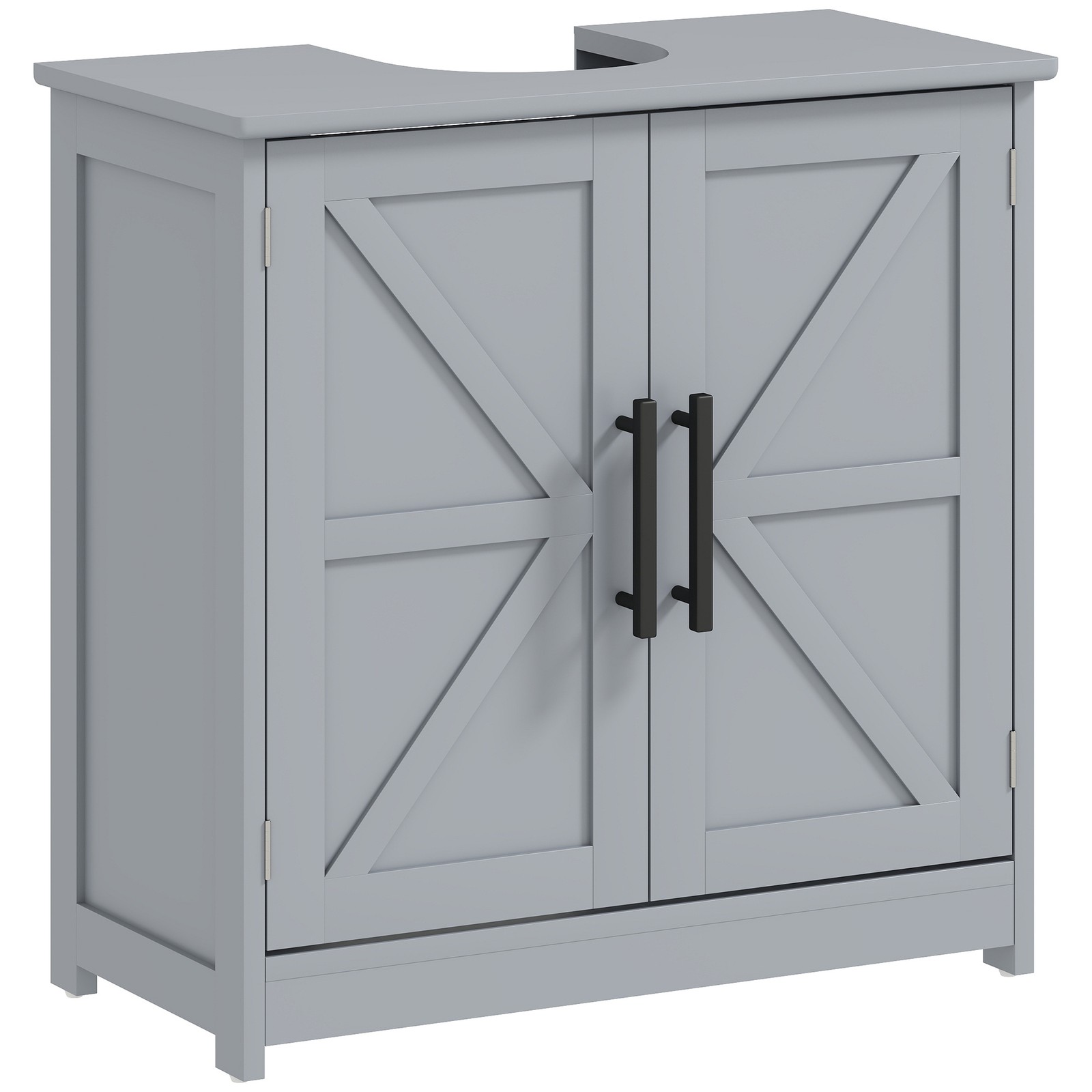 Pedestal Sink Storage Cabinet, Bathroom Sink Cabinet, Dark Gray