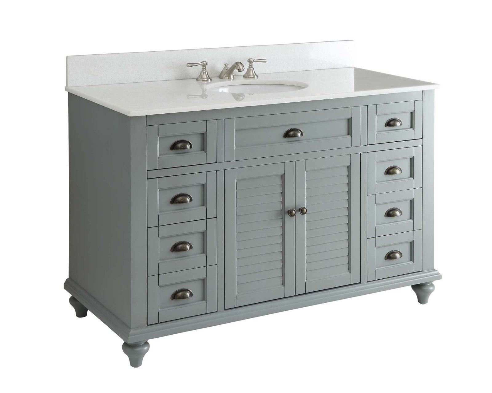 49″ Benton Collectiion Cottage Style, Grey Glennville Bathroom Vanity – 28329CK