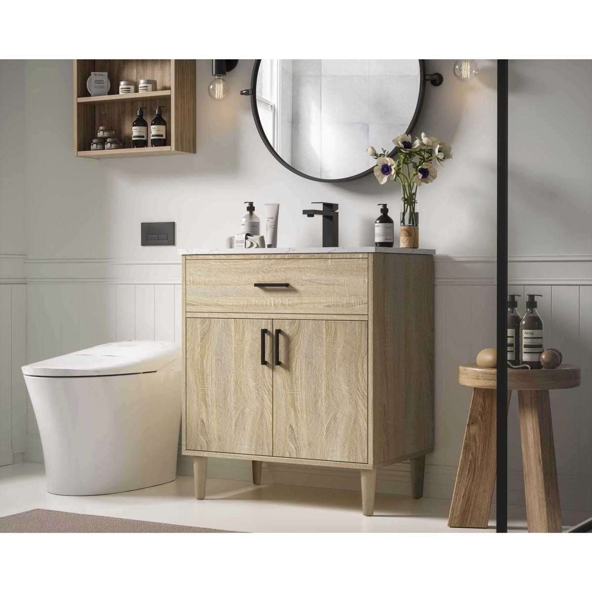 Elegant Lighting VF25030MW Chandler Vanity Mango Wood