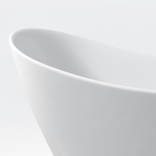 47″ Acrylic Freestanding Bathtub rectang,with 30” Bathroom Vanity with Top Sink