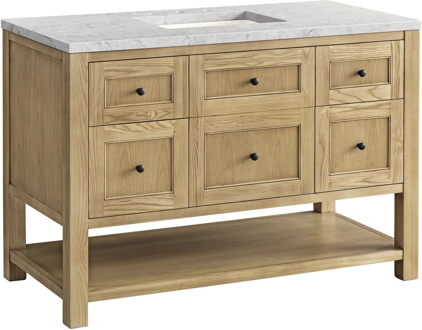 James Martin Vanities 330-V48-FEJP Breckenridge 48″ – Whitewashed Oak