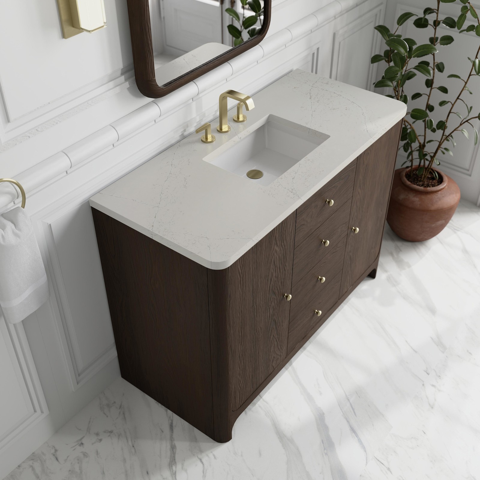 James Martin Vanities D125-V48-WSFR Gracyn 48″ – Coastal DriftWood