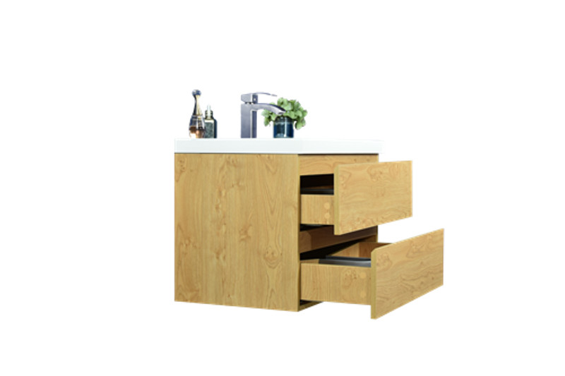 BOHEMIA LINA 30″ WALL MOUNTED BATH VANITY WITH REINFORCED ACRYLIC SINK MOB30