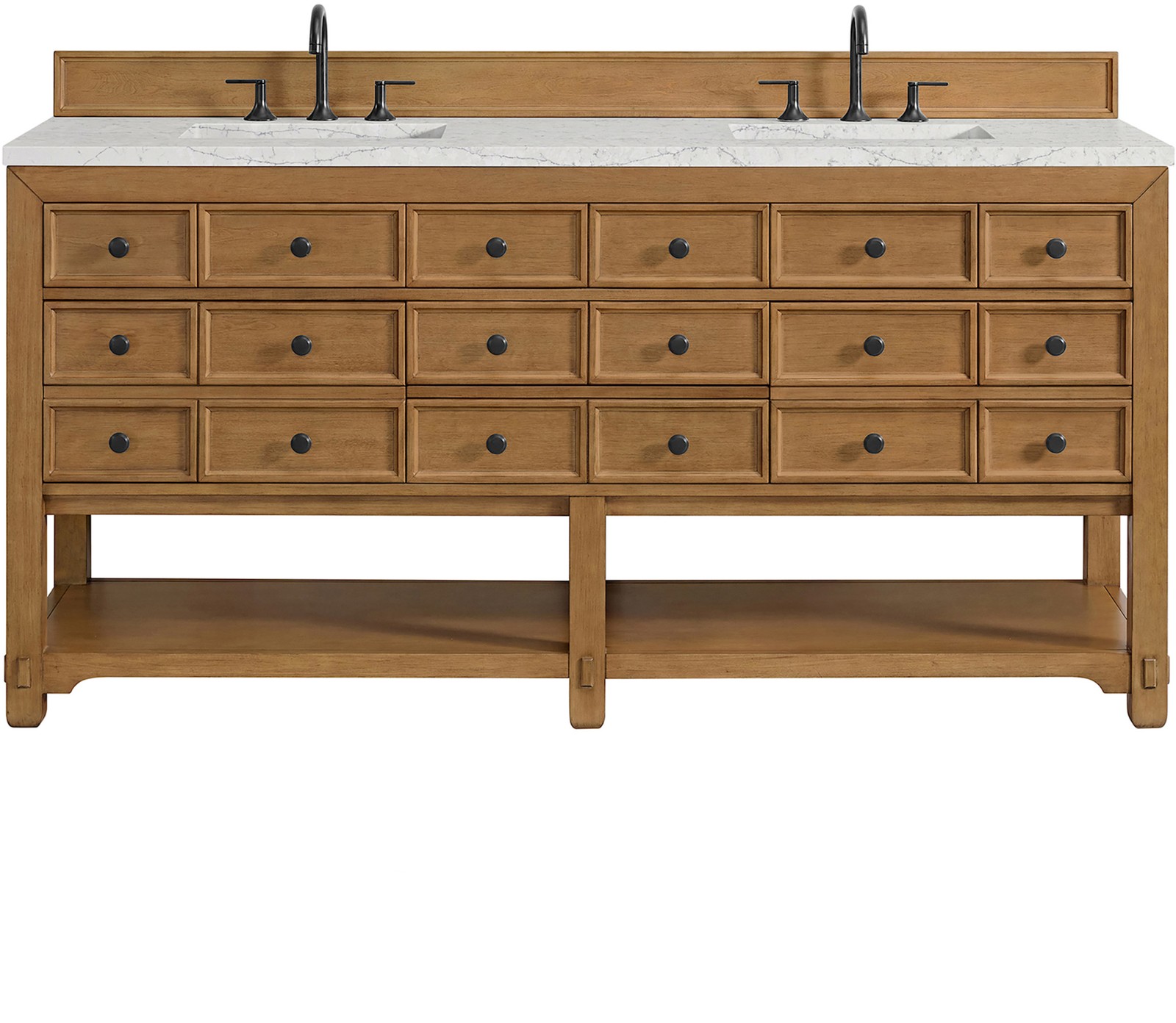 James Martin Vanities 505-V72-FEJP Malibu 72″ – Amber Birch