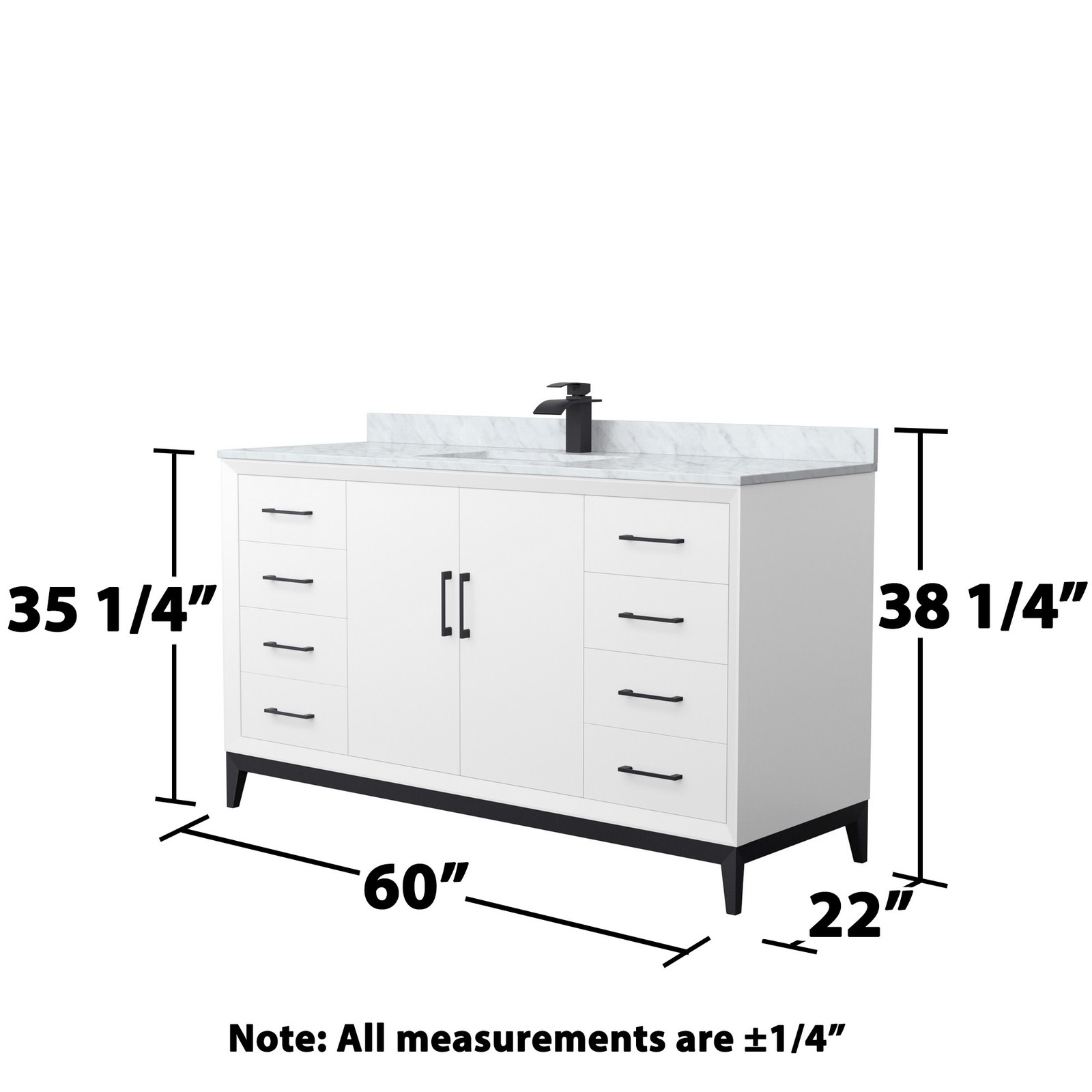 Wyndham Collection WCH818160S-CMUNS-MXX Amici 60″ – White / Brushed Nickel