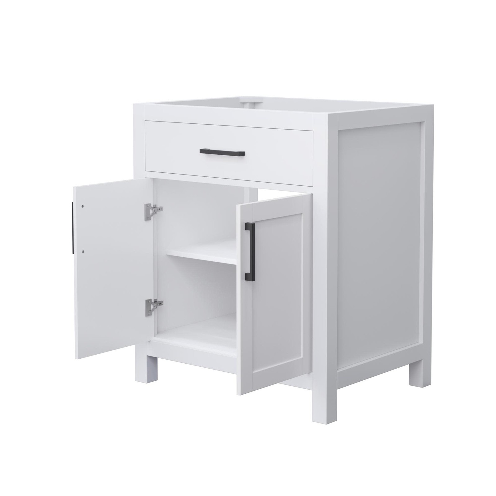 Wyndham Collection WCG242430S-CX-MXX Beckett 30″ Single – White / Brushed Gold