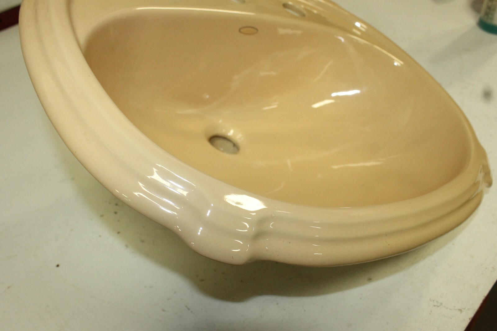 Kohler K-2189-8-98 Portrait Self-Rimming Bathroom Sink, Chamois