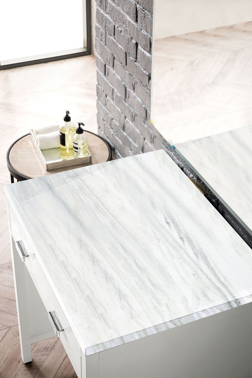 James Martin Vanities E444-CU30-3AF Addison 30″ Makeup Vanity Set – White