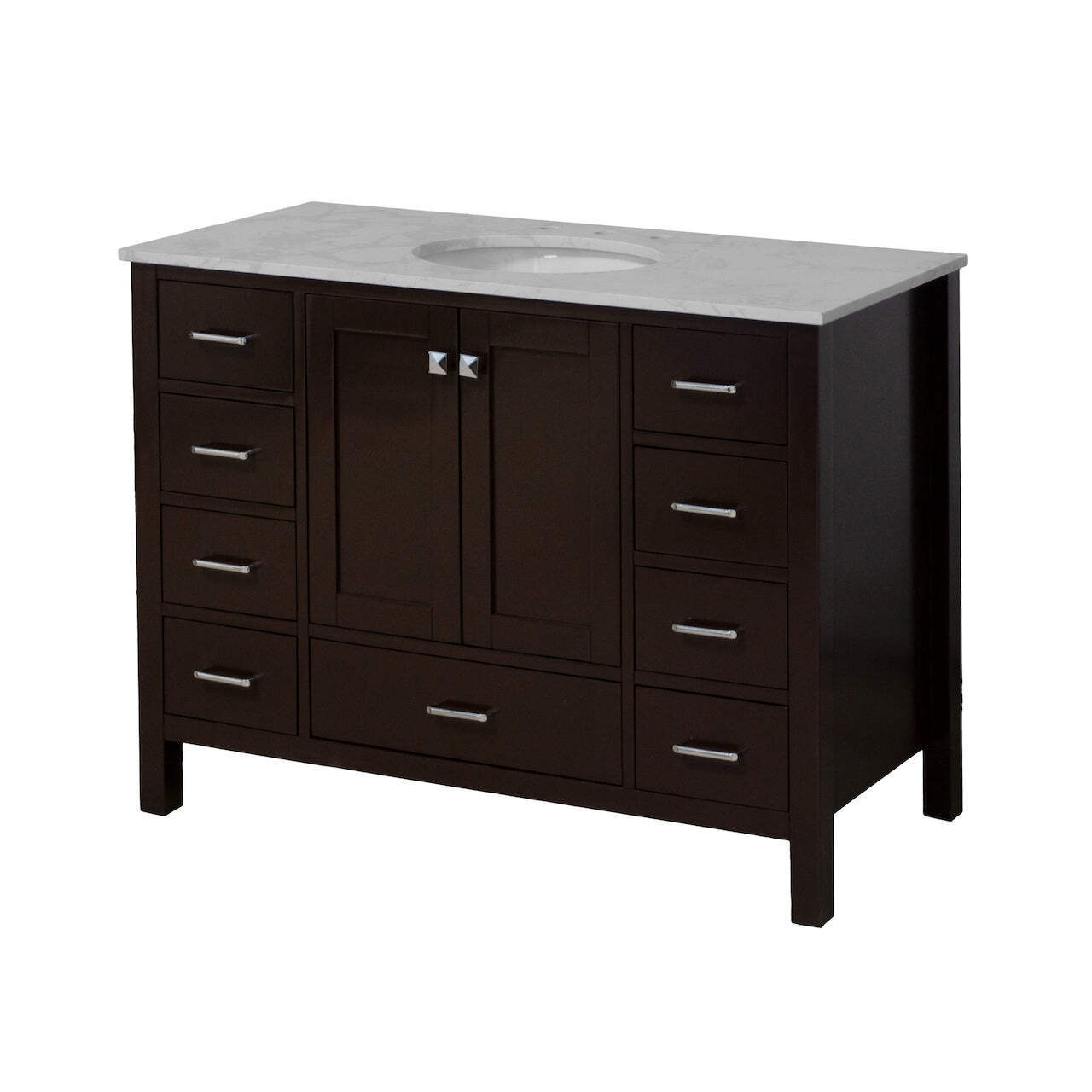 Horizon 48-inch Vanity with Engineered Carrara Top