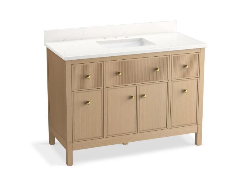 Kohler Malin by Studio McGee K-35021-SWK 48″ Vanity Set,White Oak *NEW*