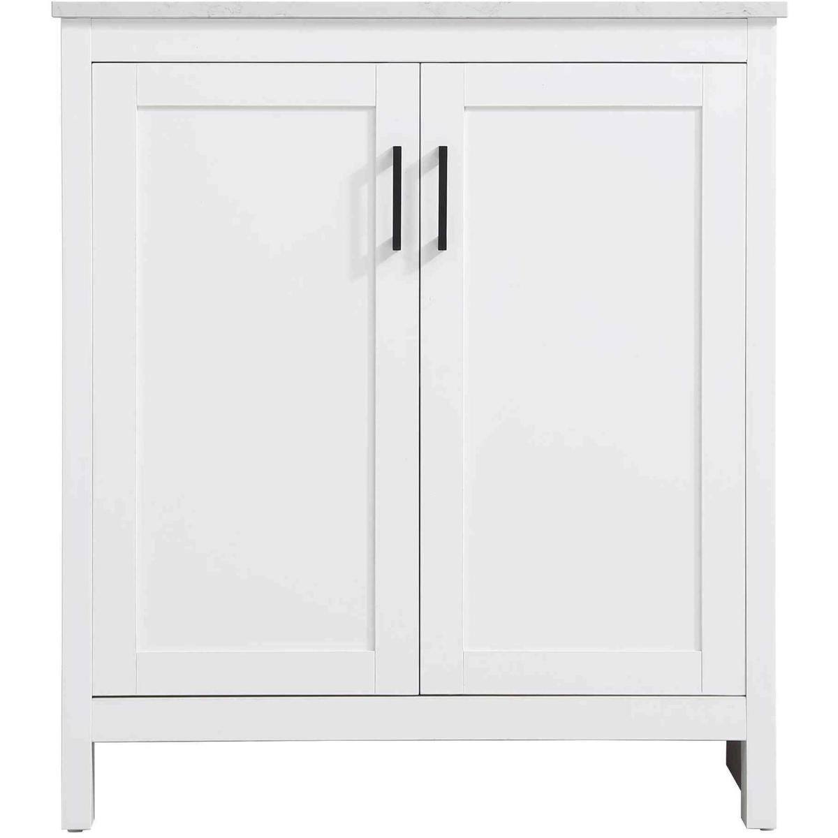 Elegant Lighting VF25130MWH Finnley 30 X 34 inch White Bathroom Vanity Cabinet
