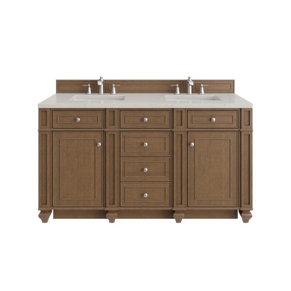 60″ James Martin Bristol 157-V60D-SBR-FSFR Siberian Silestone Double Vanity