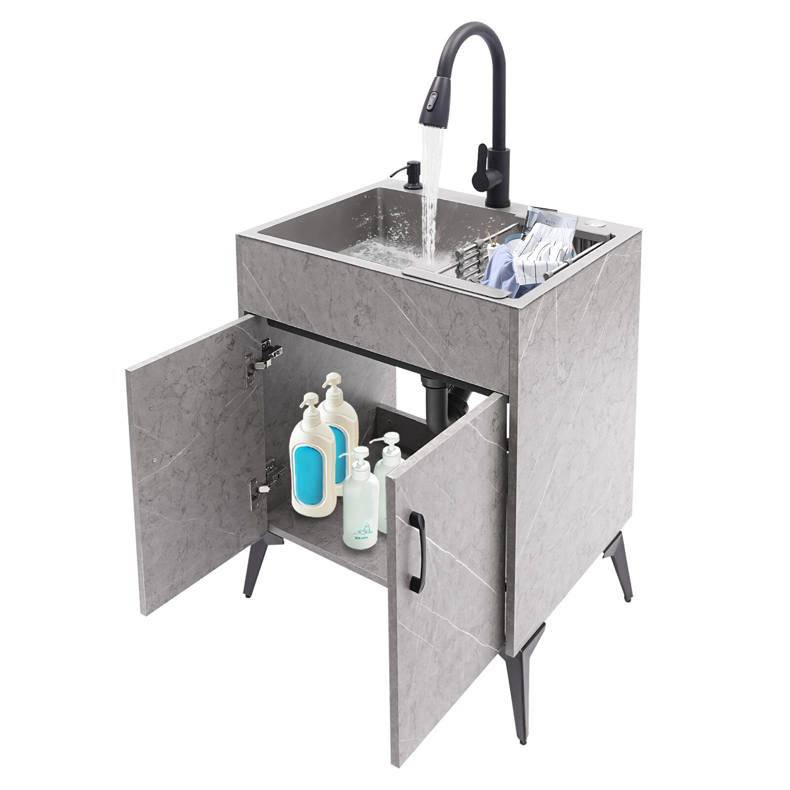 Bathroom Vanity Cabinet With Sink Kitchen Cabinet With 2 Soft Closing Doors