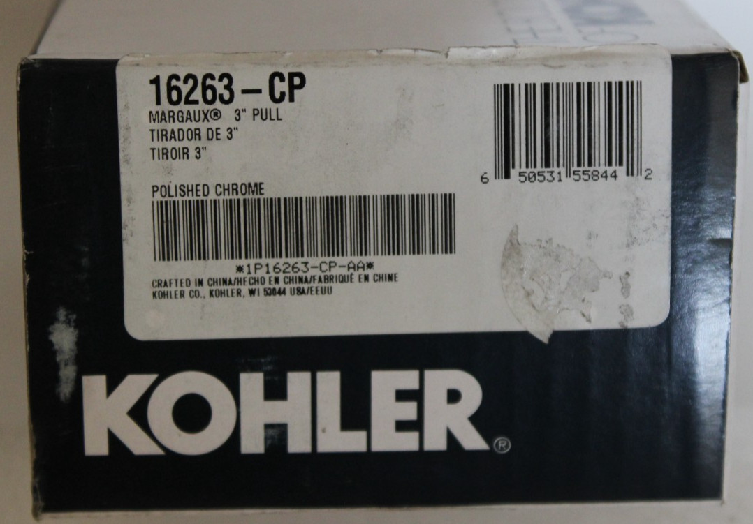 Kohler 16263-CP – Margaux 3″ Drawer Pull – Polished Chrome