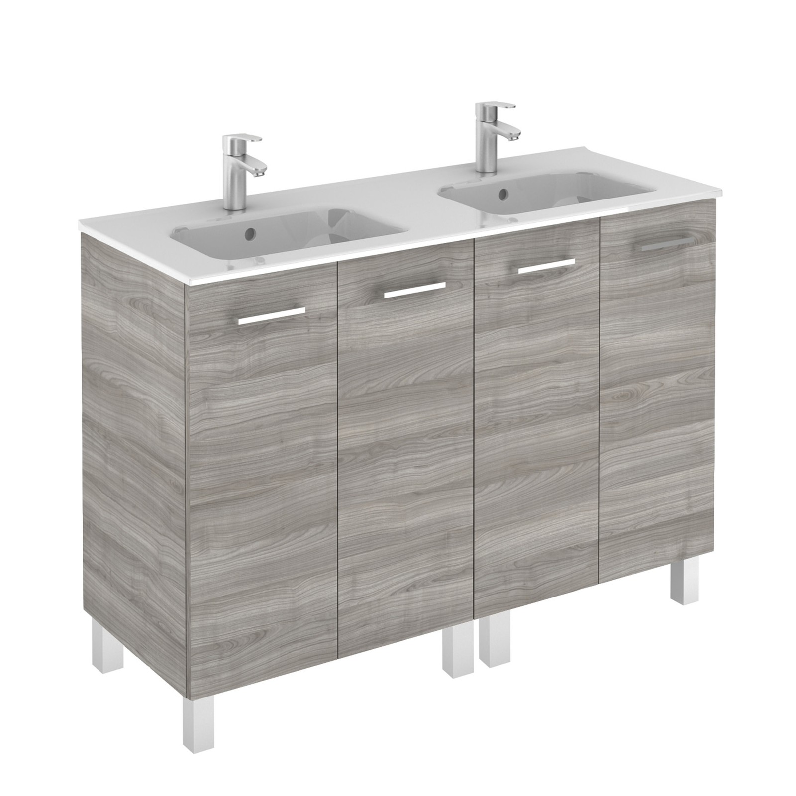 WS Bath Collections Logic 120 Set Logic Vanities 48″ – Grey