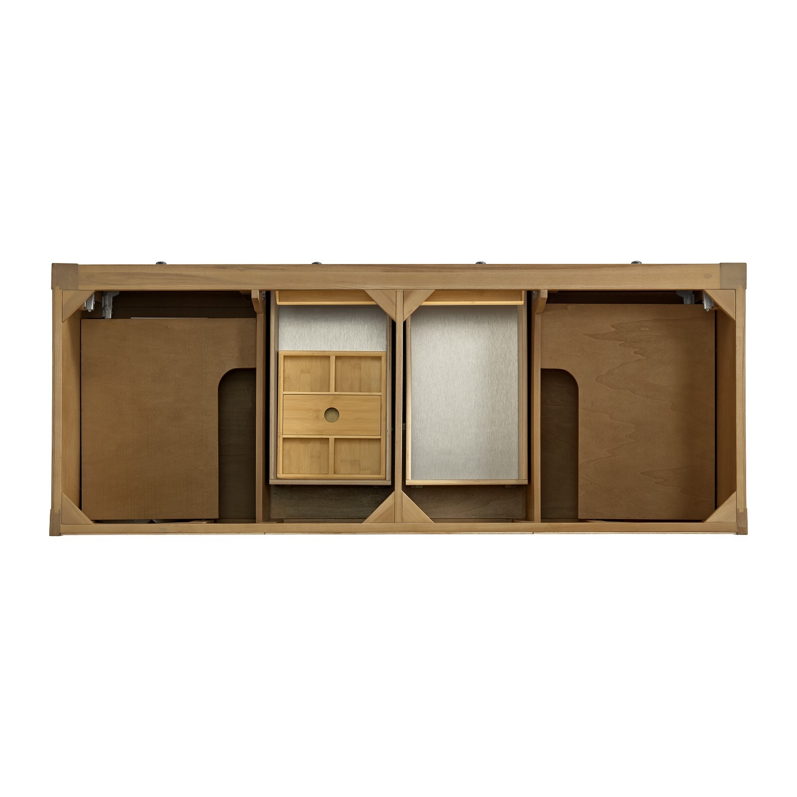 60in James Martin Breckenridge 330-V60D-LNO Double Vanity, Light Natural Oak